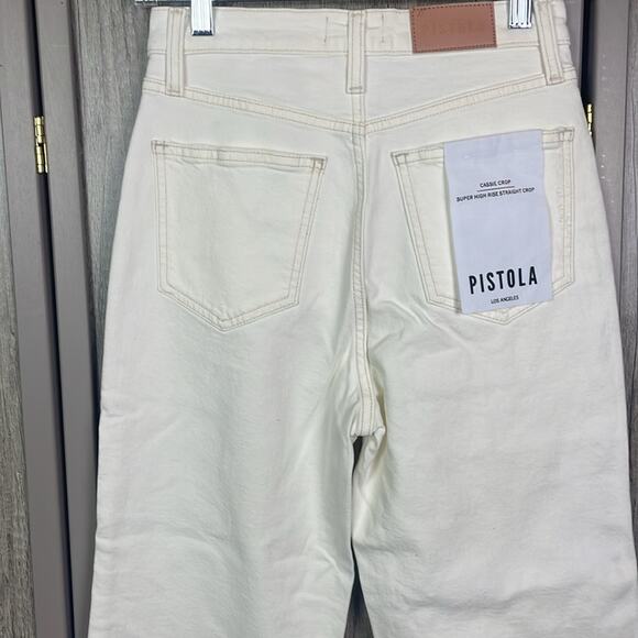 New! Pistola Cassie Crop Super High Rise Straight Crop Women's 25 - Picture 6 of 12